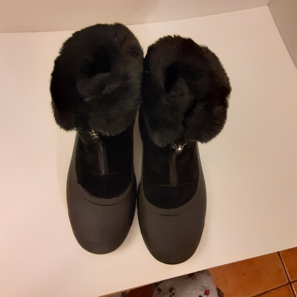 Sorel Snow Angel Zip Winter Insulated  Waterproof Black Womens Boots Sz 7.5 - Picture 8 of 14